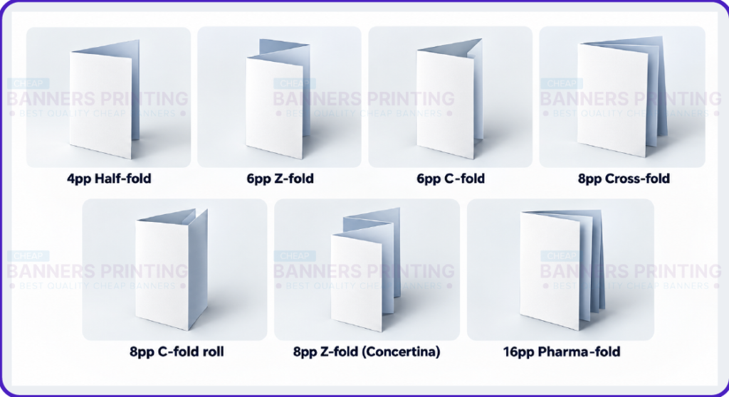 Brochure Fold Types Infographic